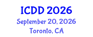 International Conference on Disability and Diversity (ICDD) September 20, 2026 - Toronto, Canada