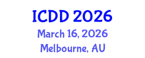 International Conference on Disability and Diversity (ICDD) March 16, 2026 - Melbourne, Australia