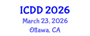 International Conference on Disability and Diversity (ICDD) March 23, 2026 - Ottawa, Canada