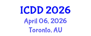 International Conference on Disability and Diversity (ICDD) April 06, 2026 - Toronto, Australia