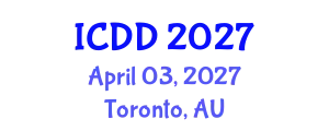 International Conference on Disability and Diversity (ICDD) April 03, 2027 - Toronto, Australia