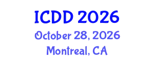 International Conference on Disability and Diversity (ICDD) October 28, 2026 - Montreal, Canada