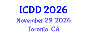 International Conference on Disability and Diversity (ICDD) November 29, 2026 - Toronto, Canada