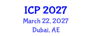 International Conference on Pediatrics (ICP) March 22, 2027 - Dubai, United Arab Emirates