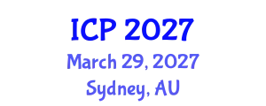 International Conference on Pediatrics (ICP) March 29, 2027 - Sydney, Australia