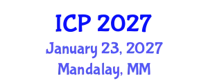 International Conference on Pediatrics (ICP) January 23, 2027 - Mandalay, Myanmar