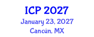 International Conference on Pediatrics (ICP) January 23, 2027 - Cancún, Mexico