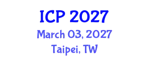 International Conference on Pediatrics (ICP) March 03, 2027 - Taipei, Taiwan