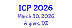 International Conference on Pediatrics (ICP) March 30, 2026 - Algiers, Algeria