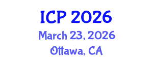 International Conference on Pediatrics (ICP) March 23, 2026 - Ottawa, Canada