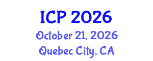 International Conference on Pediatrics (ICP) October 21, 2026 - Quebec City, Canada