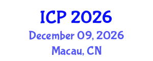 International Conference on Pediatrics (ICP) December 09, 2026 - Macau, China