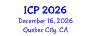International Conference on Pediatrics (ICP) December 16, 2026 - Quebec City, Canada