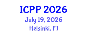 International Conference on Pharmacy and Pharmacology (ICPP) July 19, 2026 - Helsinki, Finland