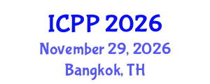 International Conference on Pharmacy and Pharmacology (ICPP) November 29, 2026 - Bangkok, Thailand