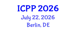 International Conference on Pharmacy and Pharmacology (ICPP) July 22, 2026 - Berlin, Germany