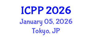 International Conference on Pharmacy and Pharmacology (ICPP) January 05, 2026 - Tokyo, Japan