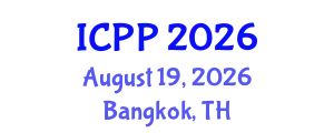 International Conference on Pharmacy and Pharmacology (ICPP) August 19, 2026 - Bangkok, Thailand