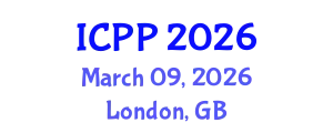 International Conference on Pharmacy and Pharmacology (ICPP) March 09, 2026 - London, United Kingdom