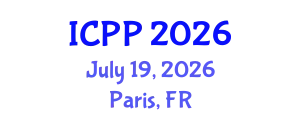 International Conference on Pharmacy and Pharmacology (ICPP) July 19, 2026 - Paris, France