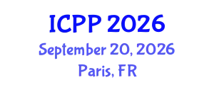 International Conference on Pharmacy and Pharmacology (ICPP) September 20, 2026 - Paris, France