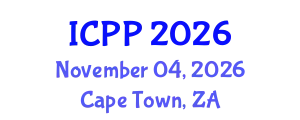 International Conference on Pharmacy and Pharmacology (ICPP) November 04, 2026 - Cape Town, South Africa
