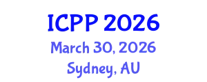 International Conference on Pharmacy and Pharmacology (ICPP) March 30, 2026 - Sydney, Australia