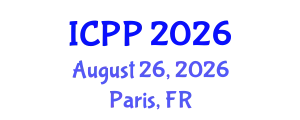 International Conference on Pharmacy and Pharmacology (ICPP) August 26, 2026 - Paris, France