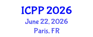International Conference on Pharmacy and Pharmacology (ICPP) June 22, 2026 - Paris, France