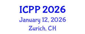International Conference on Pharmacy and Pharmacology (ICPP) January 12, 2026 - Zurich, Switzerland