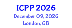 International Conference on Pharmacy and Pharmacology (ICPP) December 09, 2026 - London, United Kingdom