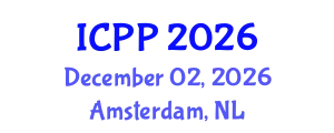 International Conference on Pharmacy and Pharmacology (ICPP) December 02, 2026 - Amsterdam, Netherlands