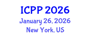 International Conference on Pharmacy and Pharmacology (ICPP) January 26, 2026 - New York, United States