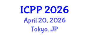 International Conference on Pharmacy and Pharmacology (ICPP) April 20, 2026 - Tokyo, Japan