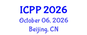 International Conference on Pharmacy and Pharmacology (ICPP) October 06, 2026 - Beijing, China