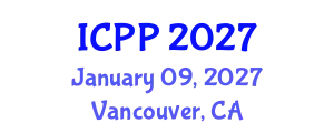 International Conference on Pharmacy and Pharmacology (ICPP) January 09, 2027 - Vancouver, Canada