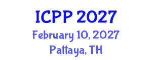 International Conference on Pharmacy and Pharmacology (ICPP) February 10, 2027 - Pattaya, Thailand