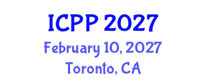 International Conference on Pharmacy and Pharmacology (ICPP) February 10, 2027 - Toronto, Canada