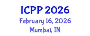 International Conference on Pharmacy and Pharmacology (ICPP) February 16, 2026 - Mumbai, India