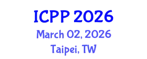 International Conference on Pharmacy and Pharmacology (ICPP) March 02, 2026 - Taipei, Taiwan