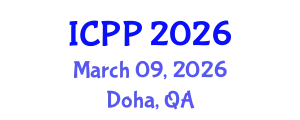 International Conference on Pharmacy and Pharmacology (ICPP) March 09, 2026 - Doha, Qatar