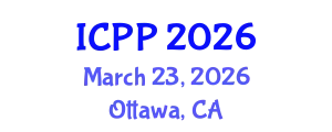 International Conference on Pharmacy and Pharmacology (ICPP) March 23, 2026 - Ottawa, Canada