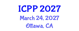 International Conference on Pharmacy and Pharmacology (ICPP) March 24, 2027 - Ottawa, Canada