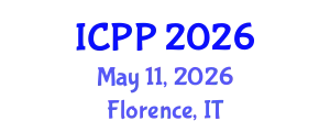 International Conference on Pharmacy and Pharmacology (ICPP) May 11, 2026 - Florence, Italy