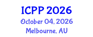 International Conference on Pharmacy and Pharmacology (ICPP) October 04, 2026 - Melbourne, Australia