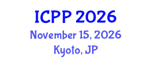 International Conference on Pharmacy and Pharmacology (ICPP) November 15, 2026 - Kyoto, Japan