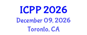 International Conference on Pharmacy and Pharmacology (ICPP) December 09, 2026 - Toronto, Canada