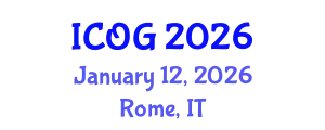 International Conference on Obstetrics and Gynaecology (ICOG) January 12, 2026 - Rome, Italy