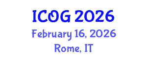 International Conference on Obstetrics and Gynaecology (ICOG) February 16, 2026 - Rome, Italy
