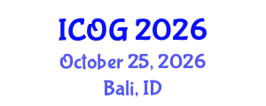 International Conference on Obstetrics and Gynaecology (ICOG) October 25, 2026 - Bali, Indonesia